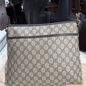 Gucci GG Supreme CrossBag Sling PVC leather with duster Brown